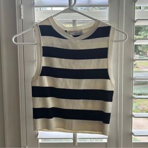 Zara stripped cropped tank top